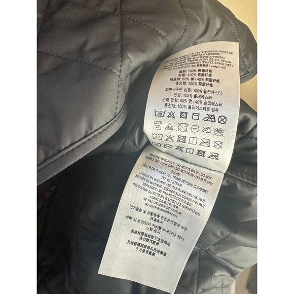 Burberry Women's Tything Diamond Quilted Double Breasted Coat Black XL - Picture 6 of 9